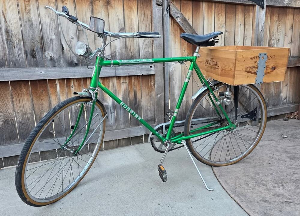 Vintage Schwinn Collegiate 3 Men's 3 Speed Cruiser Bike Green